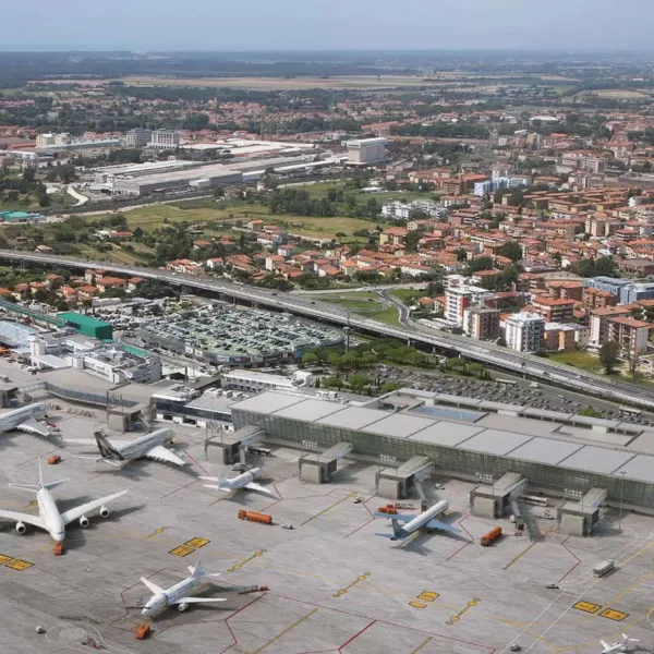 Aéroport Int. Pise Expansion Terminal Passagers